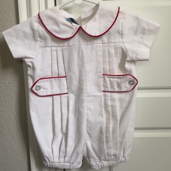 Corduroy Cream & Red Jon Jon (new) - Picture 3 of 5